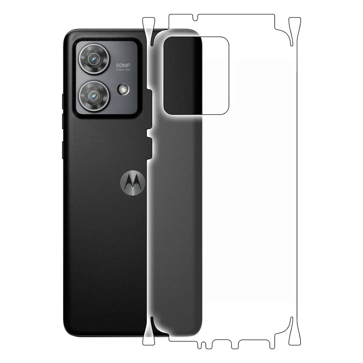 Moto Edge 40 Neo 5G Back Screen Guard For Matte Finish, Smooth Touch, Unbreakable Membrane