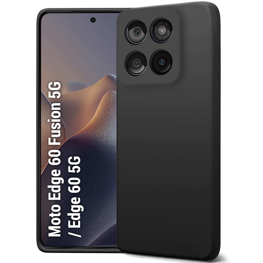 Motorola Moto Edge 60 ( Black Silicone Cover)