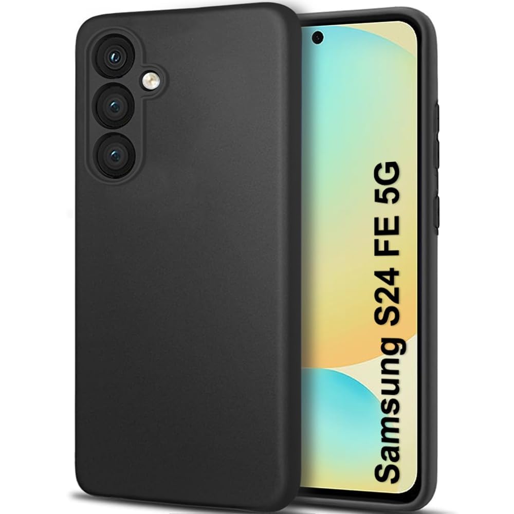 Samsung S24 FE 5G (Black Silicone Cover)