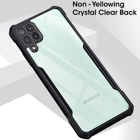 Samsung A22 4G Back Cover (Black Bumper)