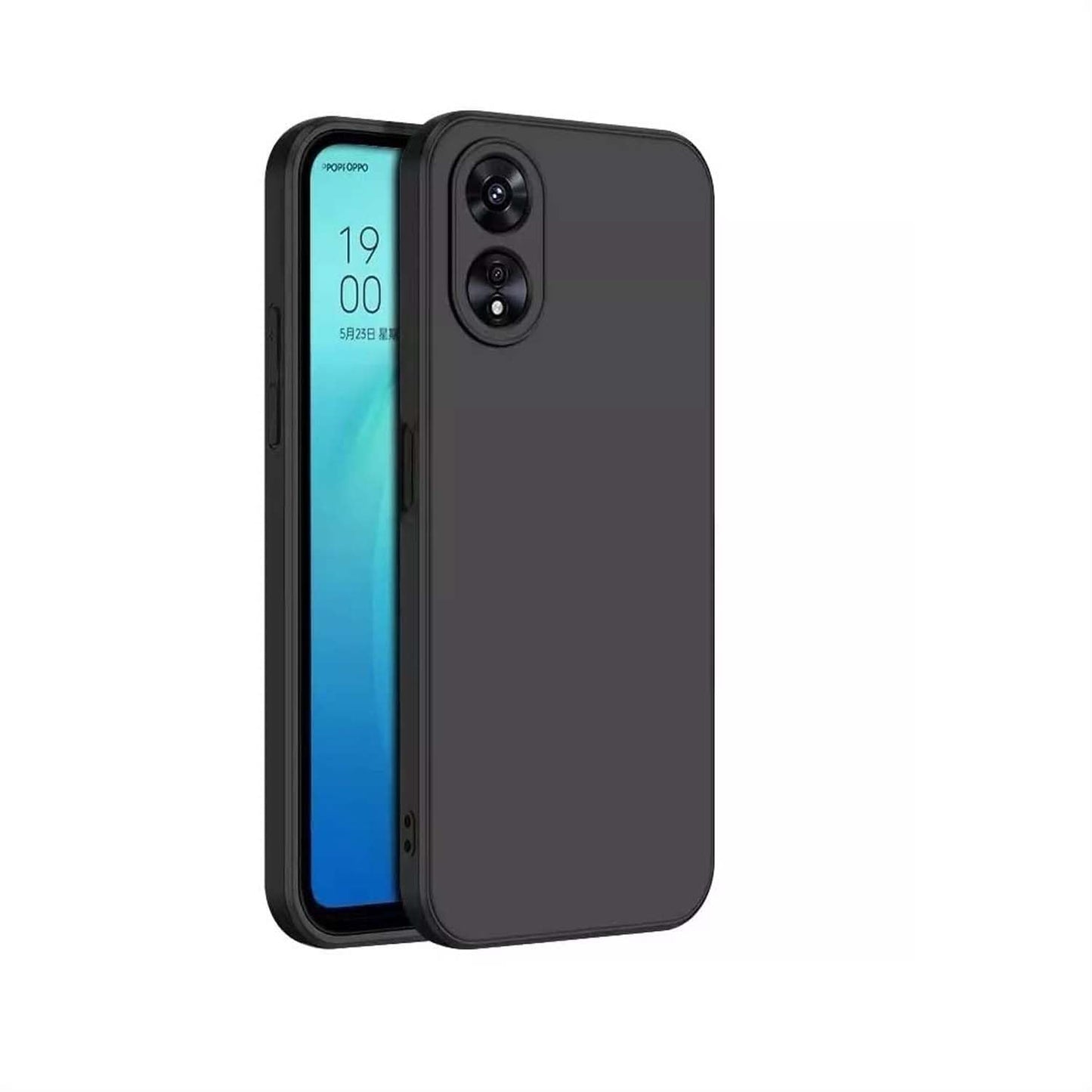 Oppo A58 4G ( Black Silicone Cover)