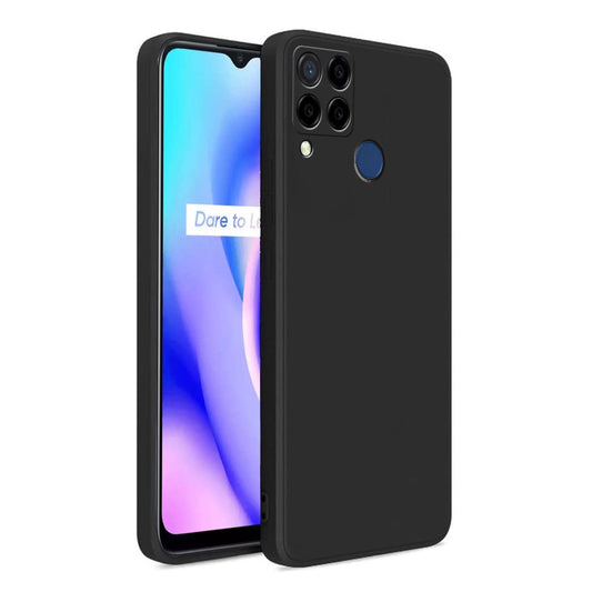 Realme C15 ( Black Silicone Cover)