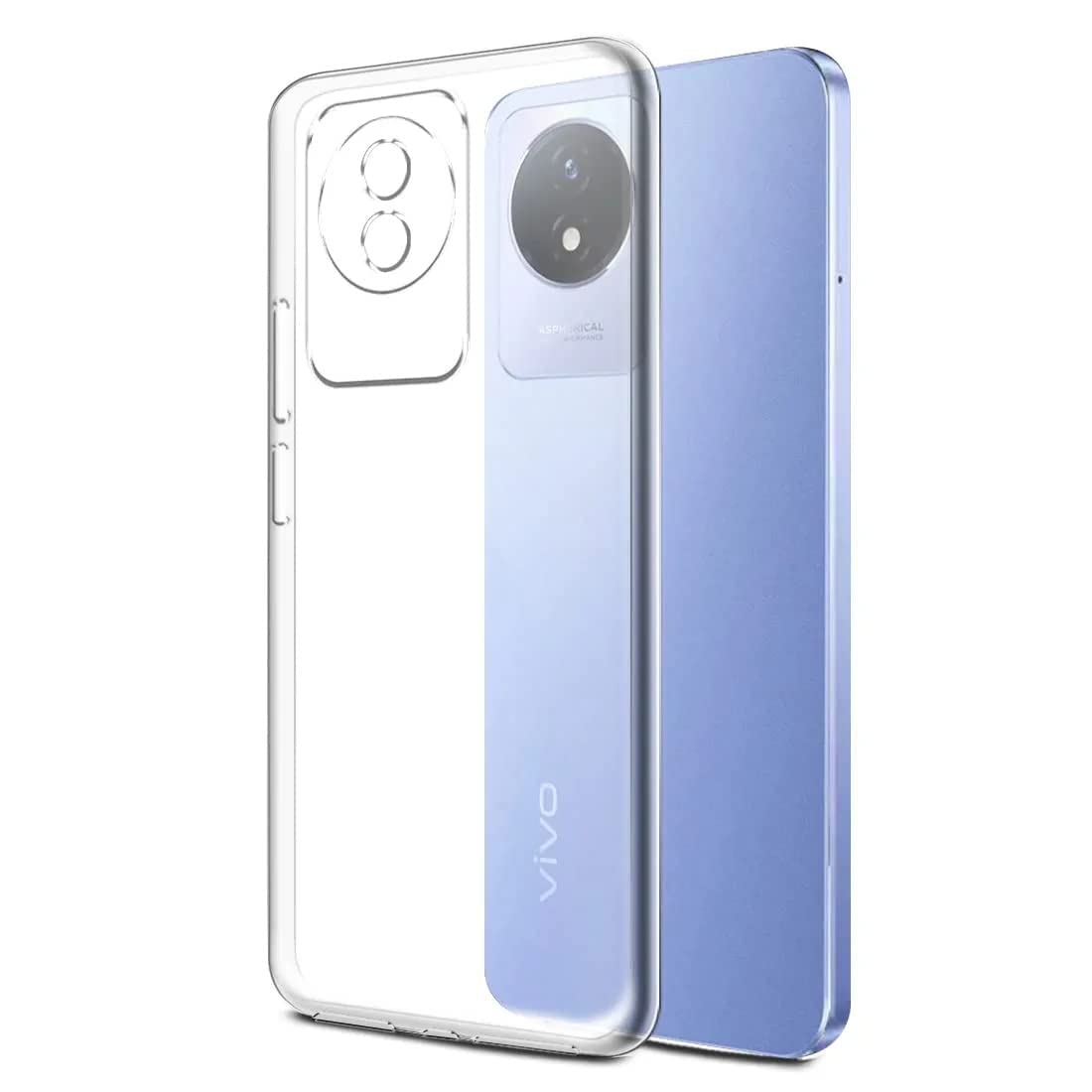 Vivo Y02/Y02T (Lifetime Anti-Yellow Clear Back Cover)