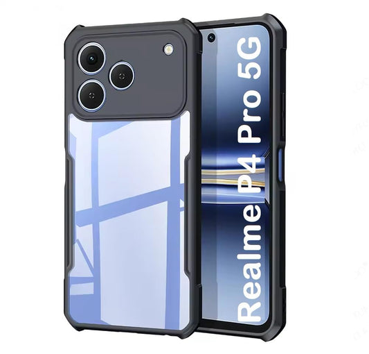 Realme P4 Pro Back Cover (Black Bumper)