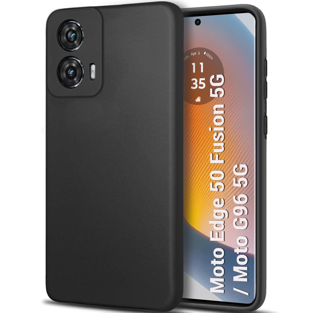 Moto Edge G85 5G ( Black Silicone Cover)