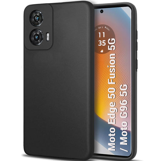 Moto Edge 50 Fusion 5G ( Black Silicone Cover)