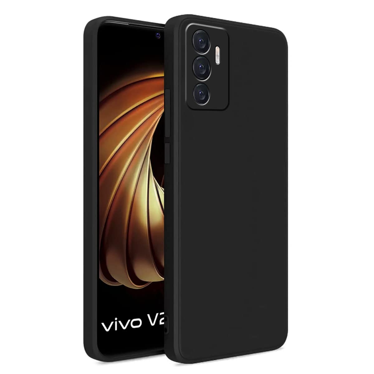 Vivo V23E 5G ( Black Silicone Cover)