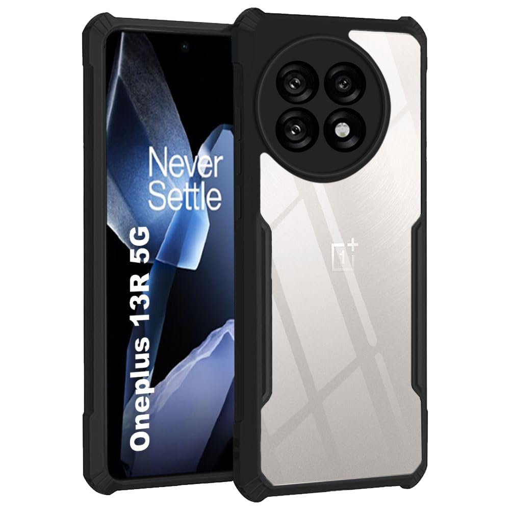Oneplus 13R (5G) Back Cover (Black Bumper)