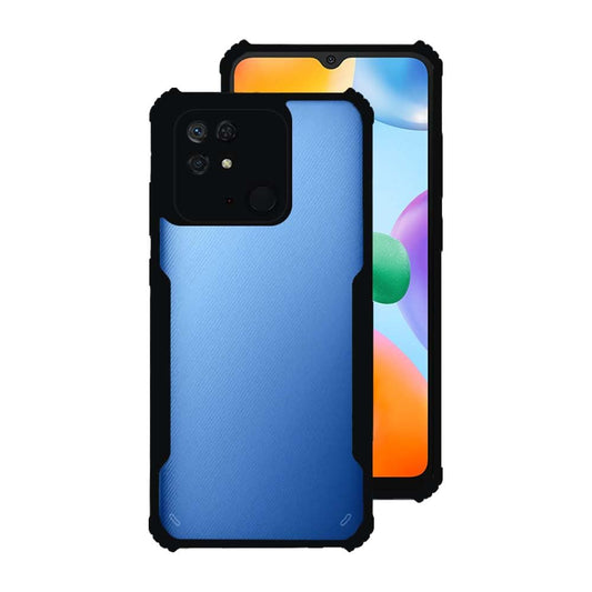Redmi 10/10 Power Back Cover (Black Bumper)