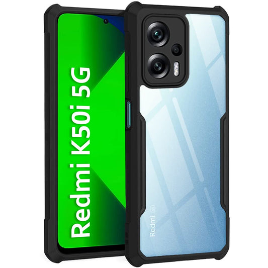 Redmi K50i 5G Back Cover (Silicone Border)
