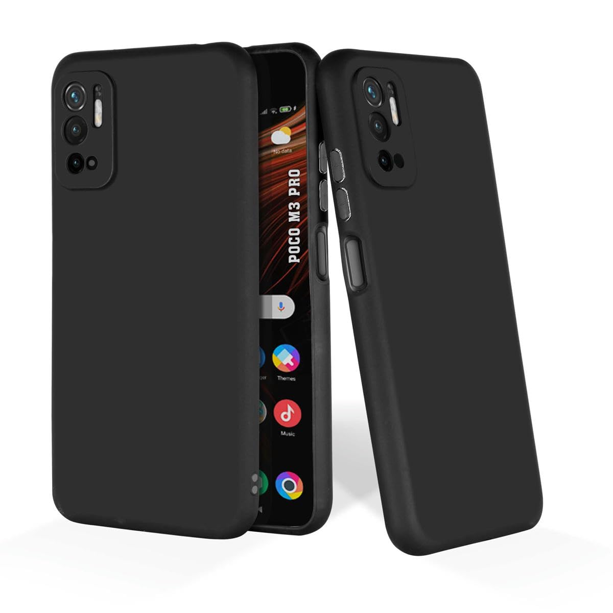 Poco M3 Pro 5G (Black Silicone Cover)