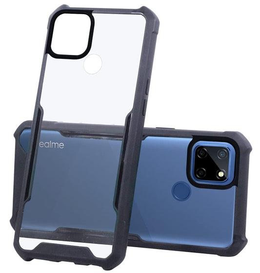 Realme C25/C25s Back Cover (Black Bumper)