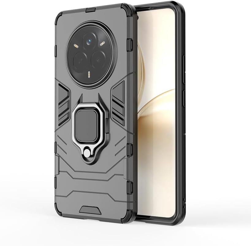 For Realme P3 Pro Back Cover Case Hybrid Armor |Ring Holder Kickstand