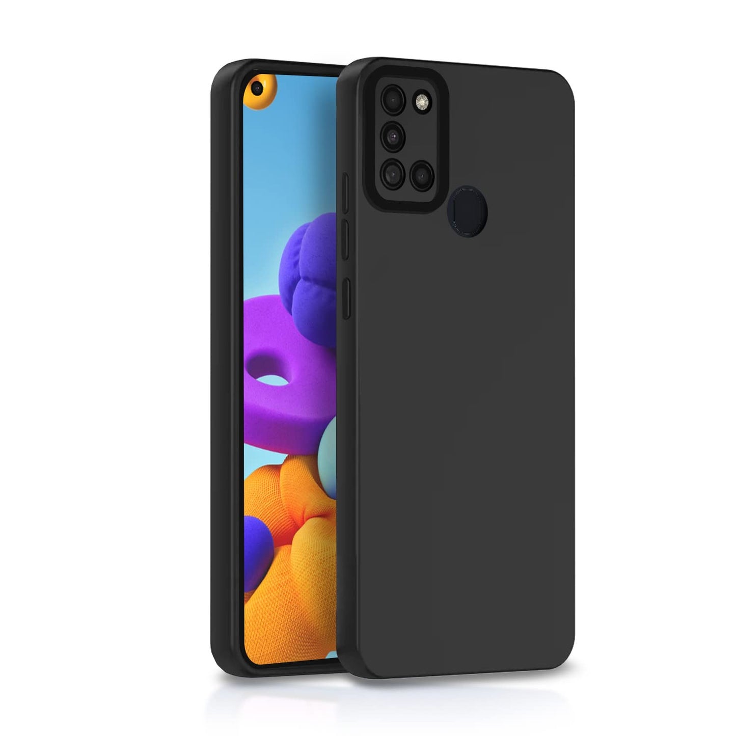 Samsung A21s (Black Silicone Cover)