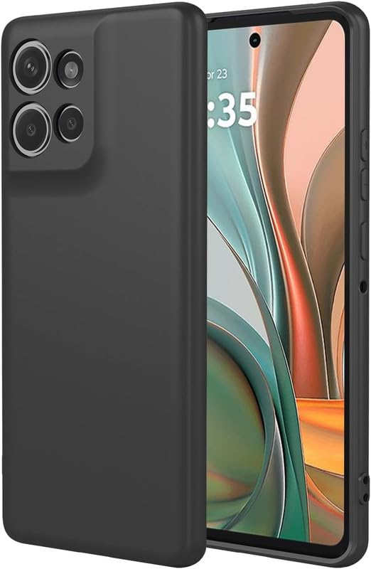Moto G75 5G ( Black Silicone Cover)