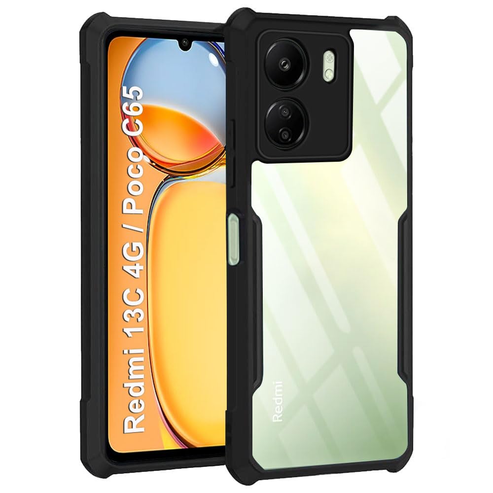 Redmi 13C (4G) Back Cover (Black Bumper)