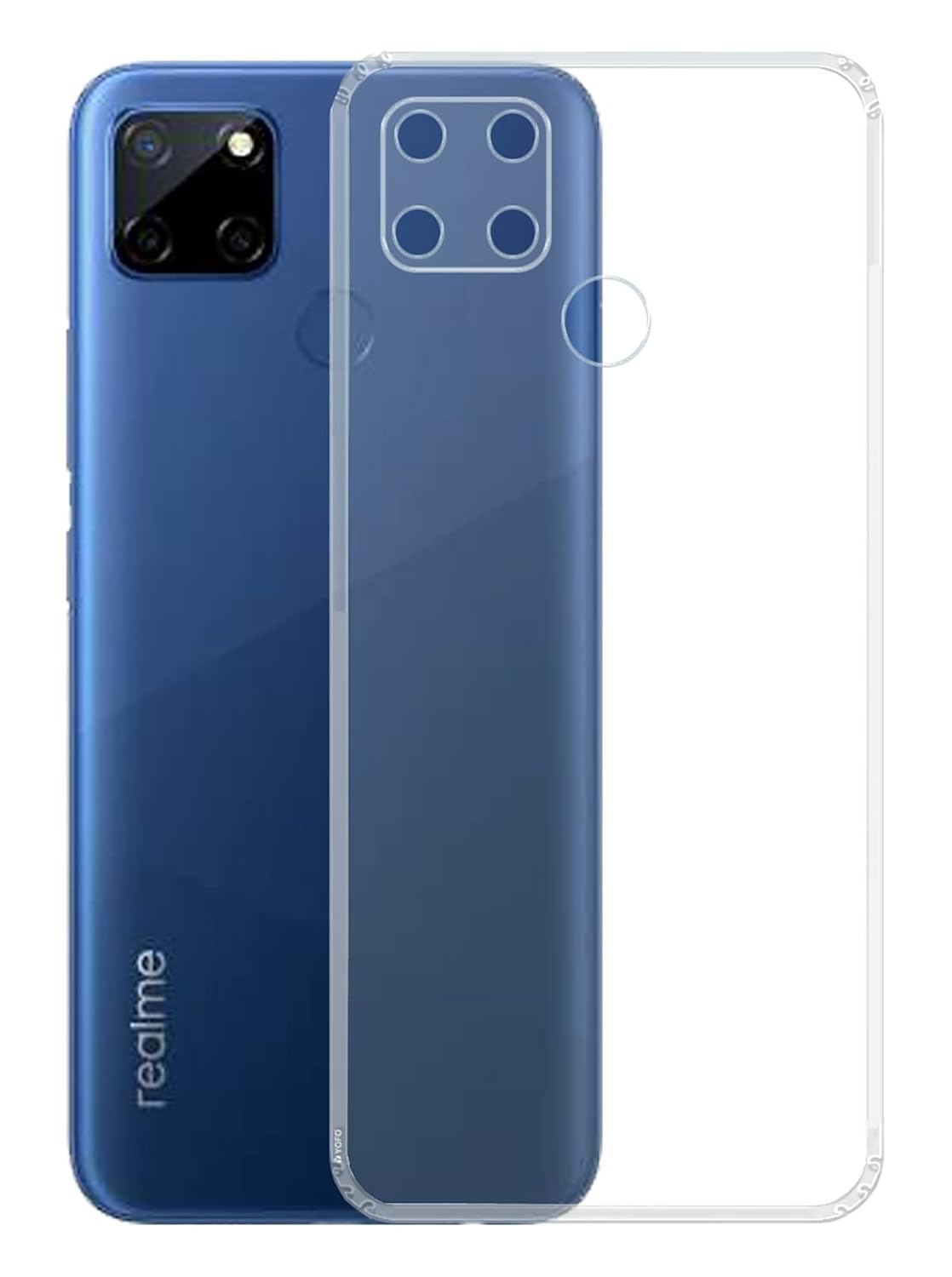 Realme C12/Narzo 20 (Lifetime Anti-Yellow Clear Back Cover)