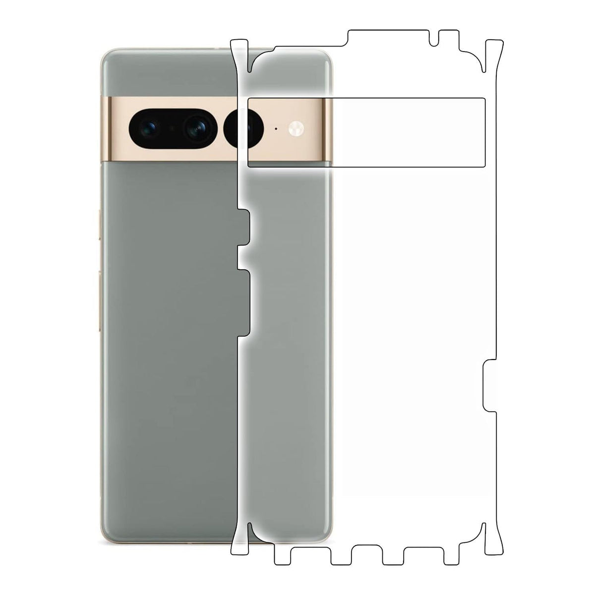 Google Pixel 7 Pro Back Screen Guard For Matte Finish, Smooth Touch, Unbreakable Membrane