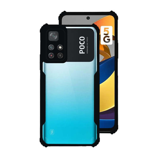 Poco M4 Pro 5G Back Cover (Black Bumper)