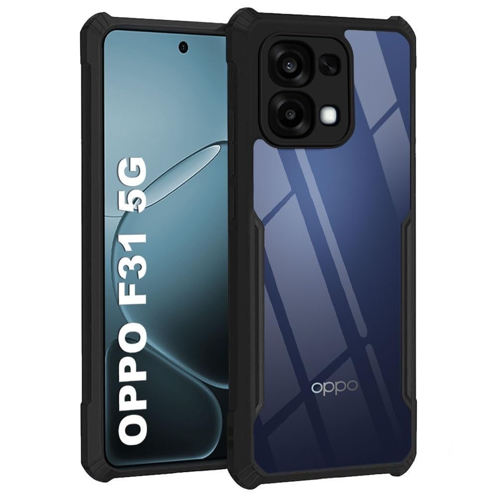 Oppo F31 5G Back Cover (Black Bumper)