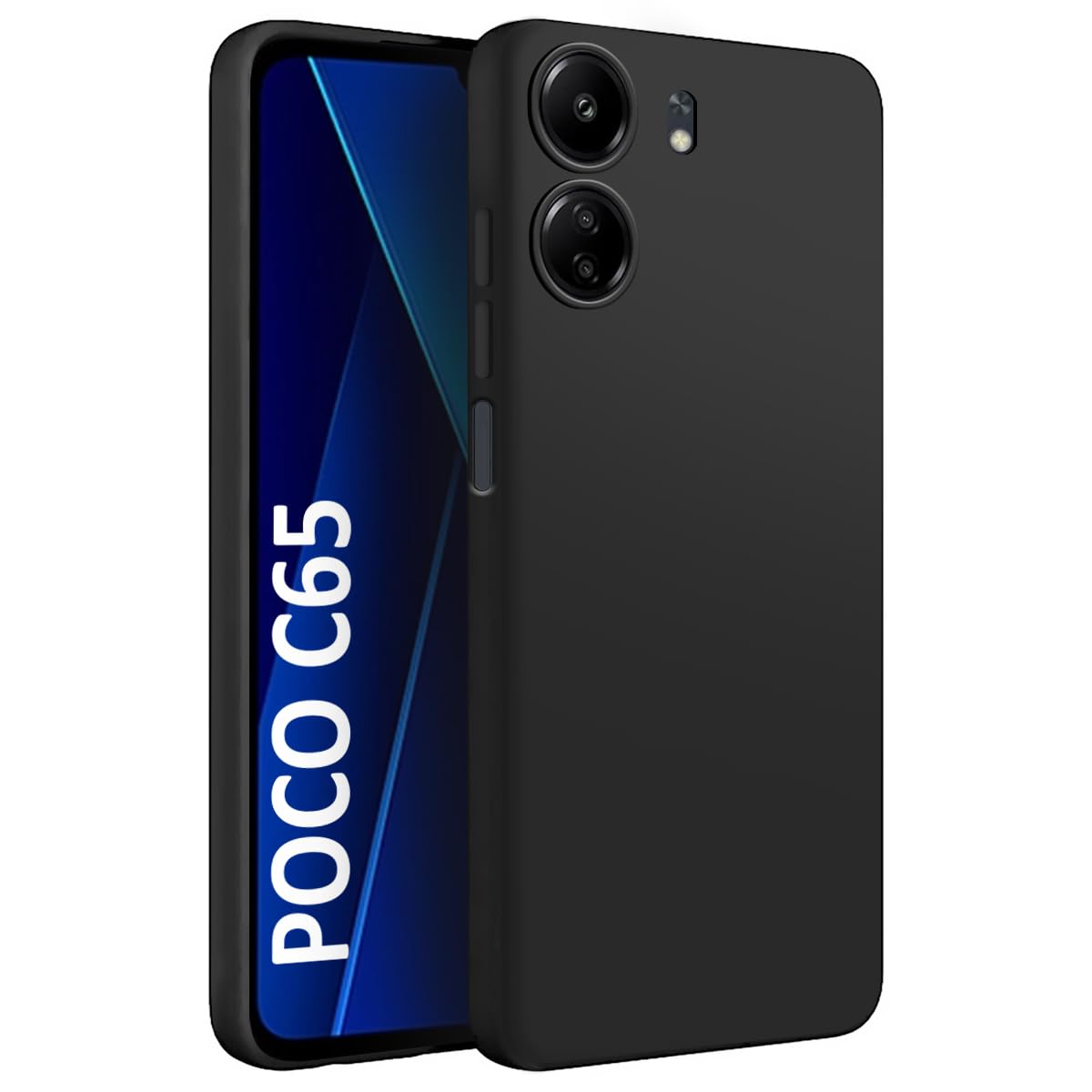 Matte Finish Silicone Cover For Poco C65 5G
