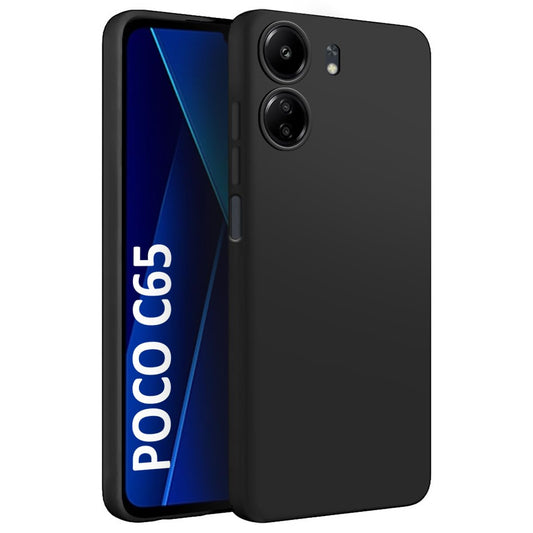Matte Finish Silicone Cover For Poco C65 5G
