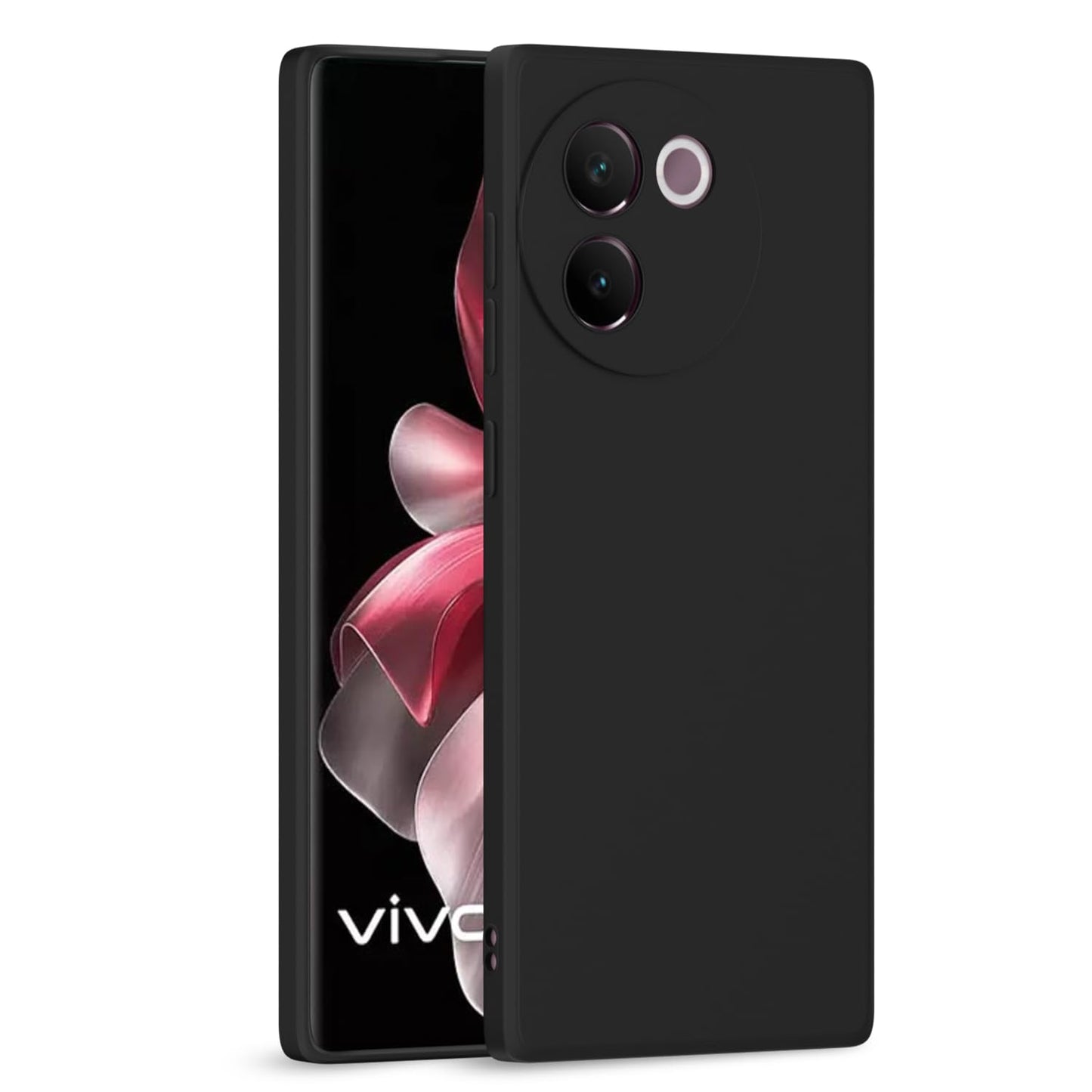 Vivo V30e ( Black Silicone Cover)