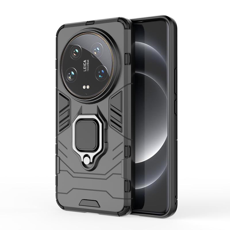 For Xiaomi 14 Ultra 5G Back Cover Case Hybrid Armor |Ring Holder Kickstand