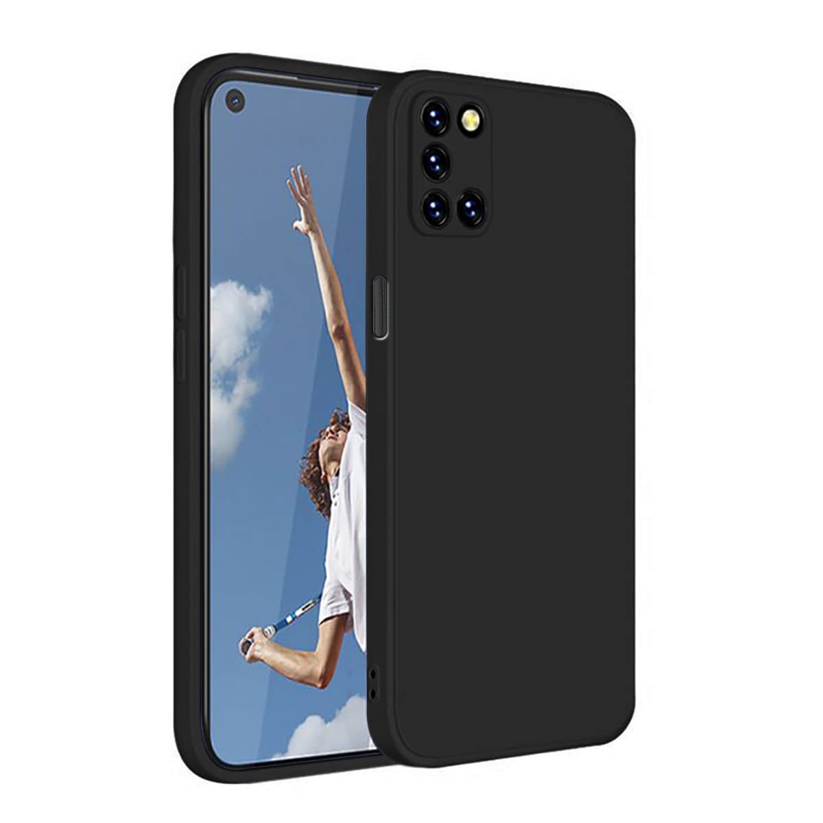 Oppo A72 (Black Silicone Cover)