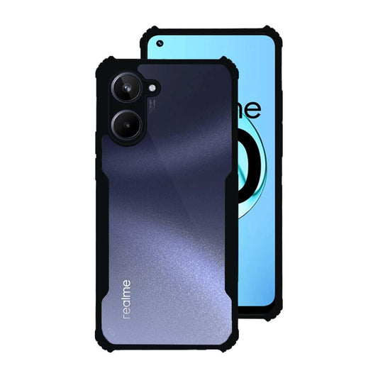 Realme 10 Back Cover (Black Bumper)