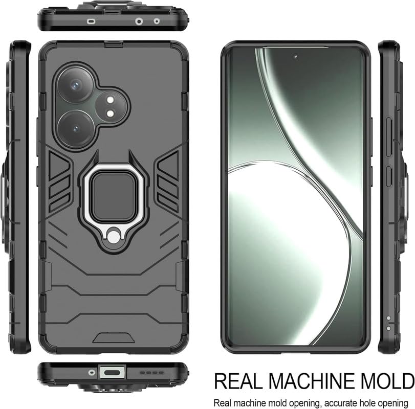 Hybrid Rugged Armor Kickstand Case for Realme GT 6T 5G