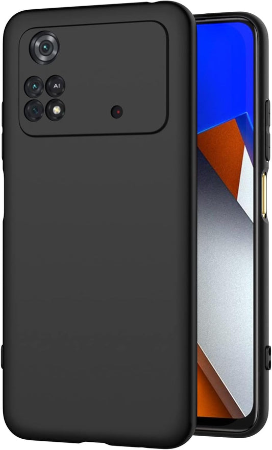 Matte Finish Silicone Cover For Poco M4 Pro 4G