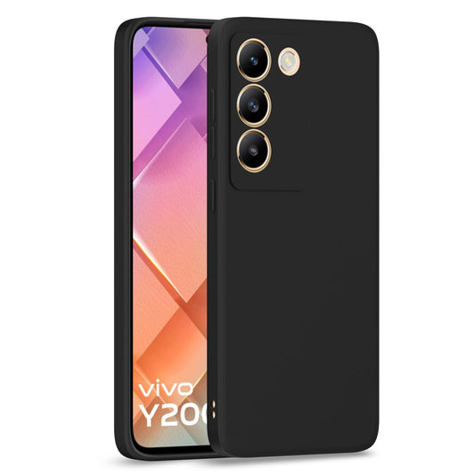 Vivo Y200E 5G/T3 5G ( Black Silicone Cover)