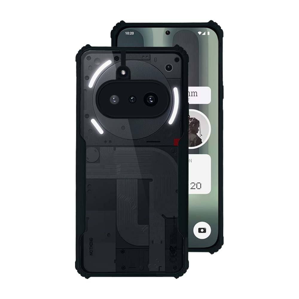Nothing phone (3a)  Back Cover (Black Bumper)