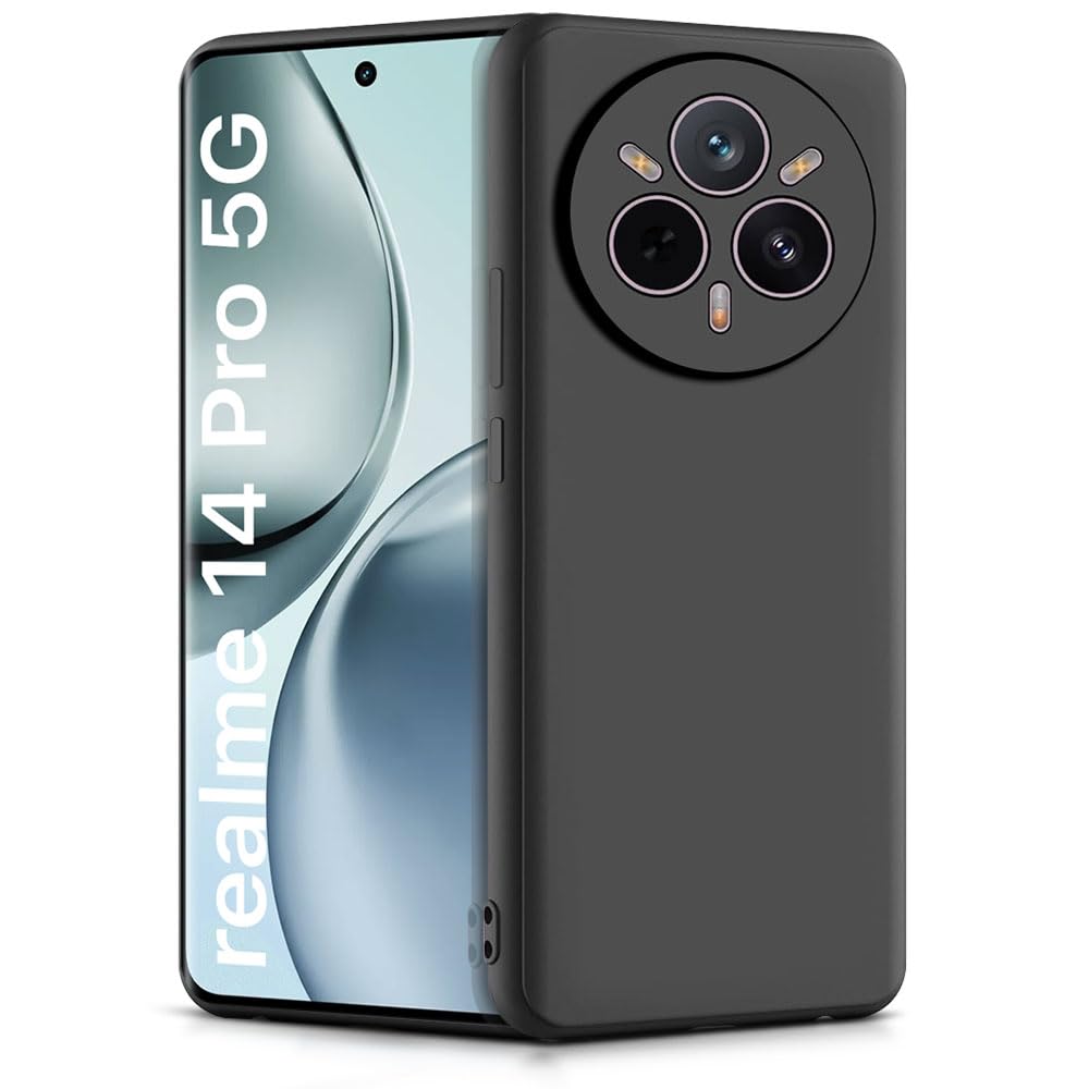 Matte Finish Silicone Cover For Realme 14 Pro 5G