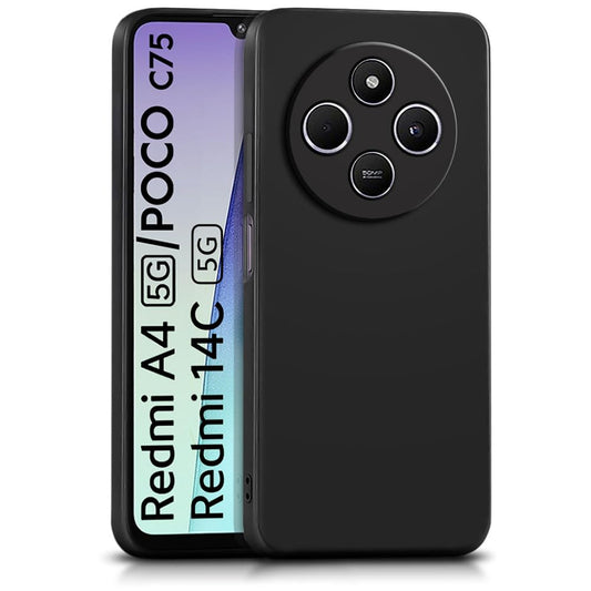 Matte Finish Silicone Cover For Redmi A4 5G