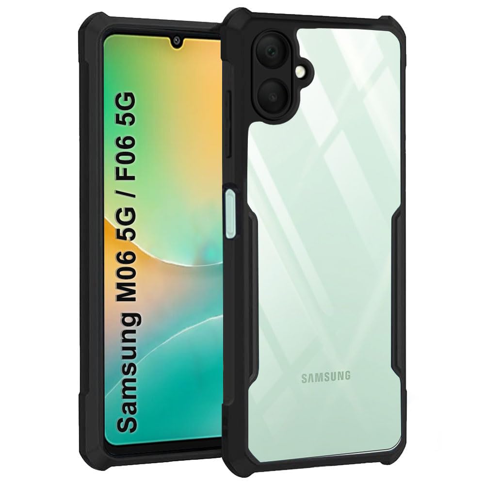 Samsung M06 5G Back Cover (Black Bumper)