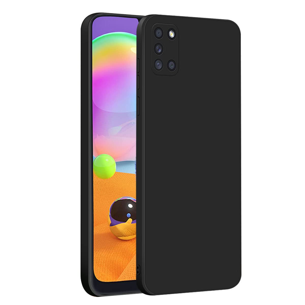 Samsung A31 (Black Silicone Cover)
