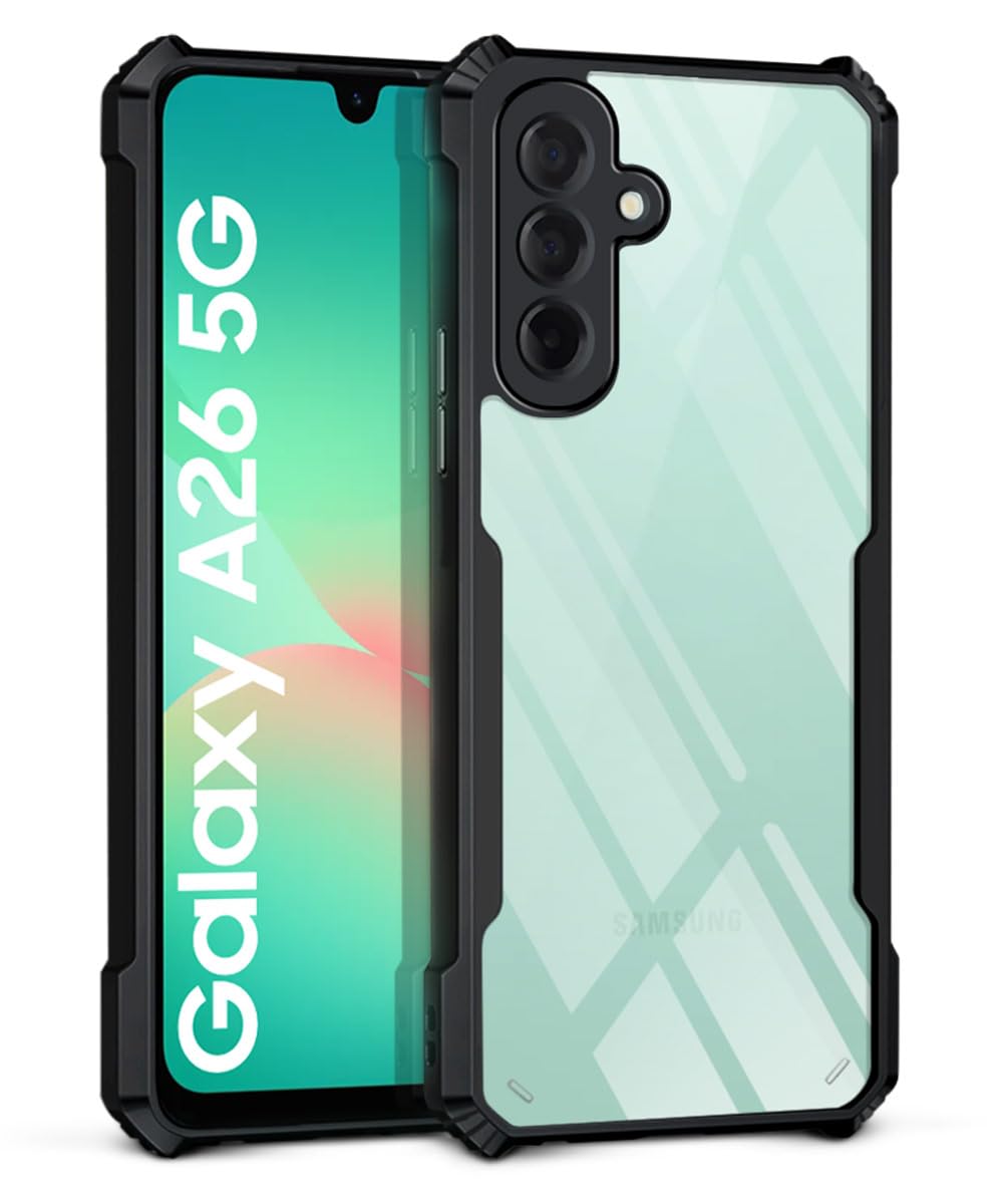 Samsung A26 Back Cover (Black Bumper)