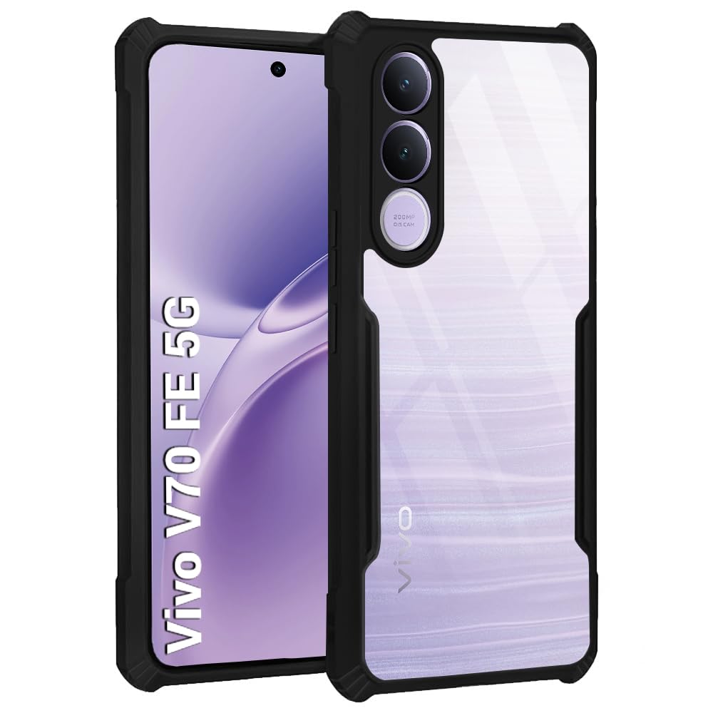 Vivo V70 FE 5G Back Cover (Black Bumper)