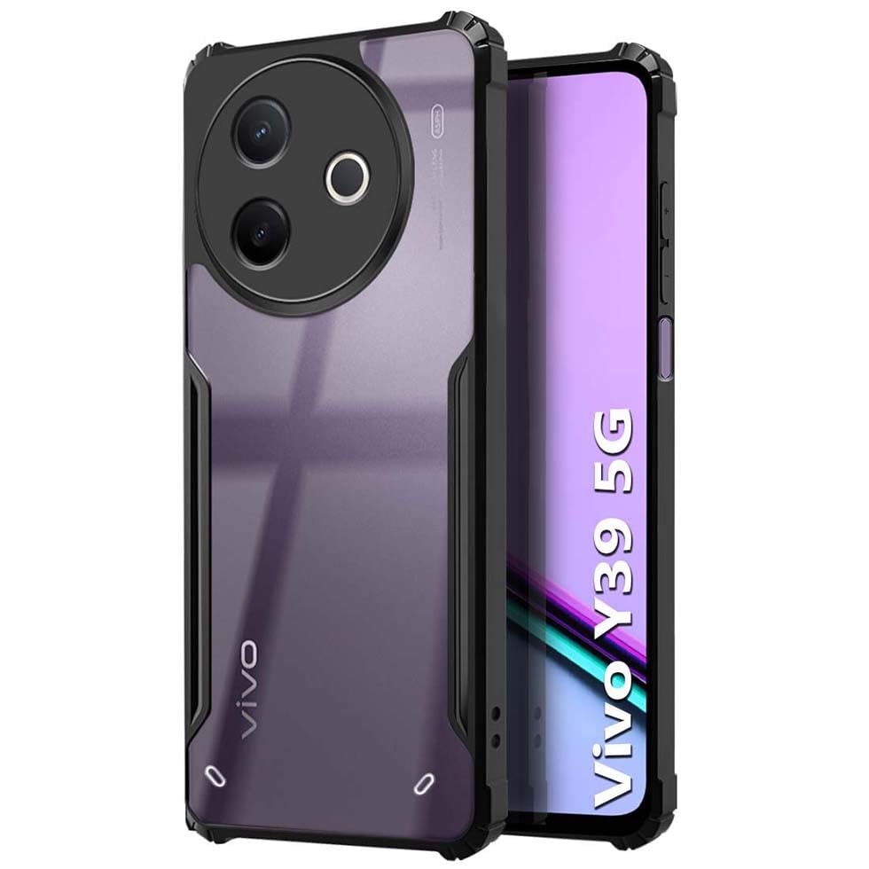Vivo Y39 5G Back Cover (Black Bumper)