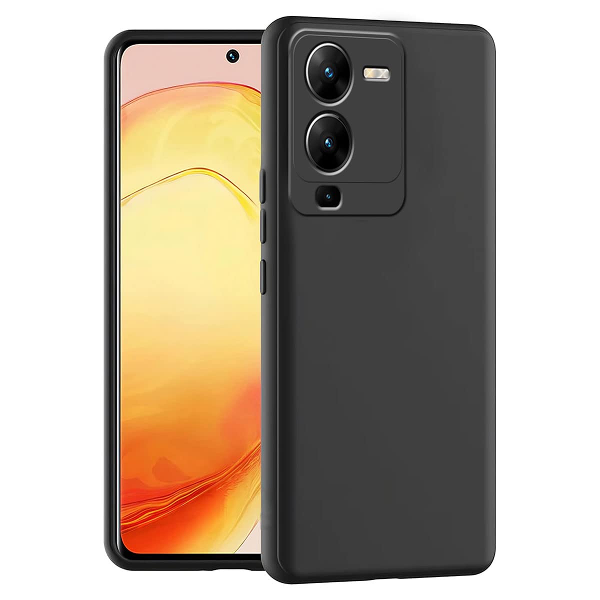 Vivo V25 Pro 5G ( Black Silicone Cover)