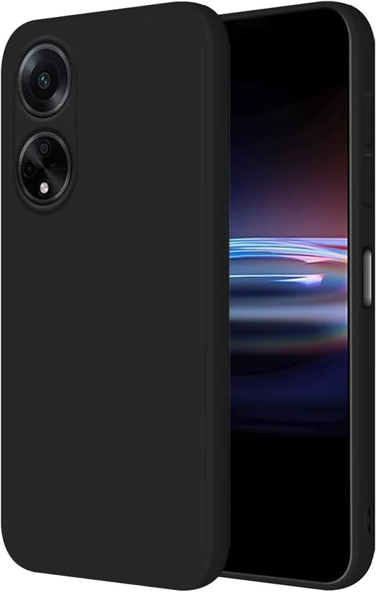 Oppo A98 (Black Silicone Cover)