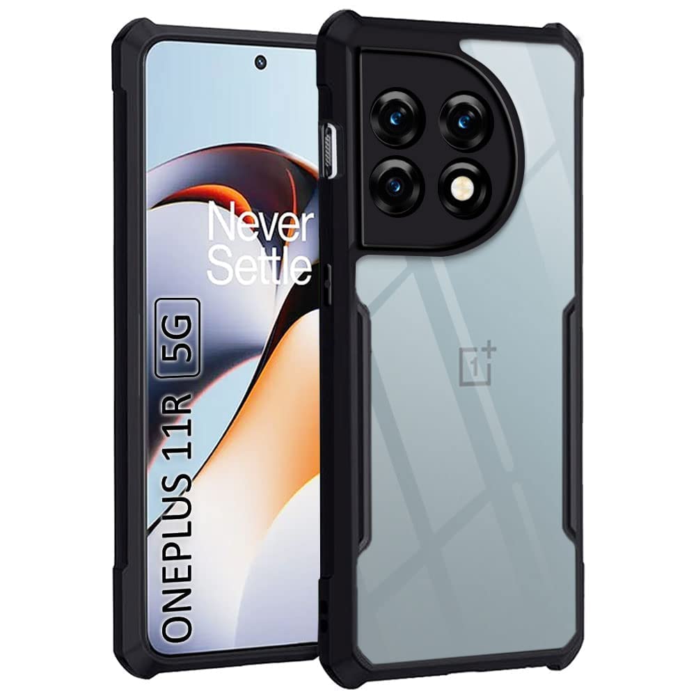 Oneplus 11R (5G) Back Cover (Black Bumper)