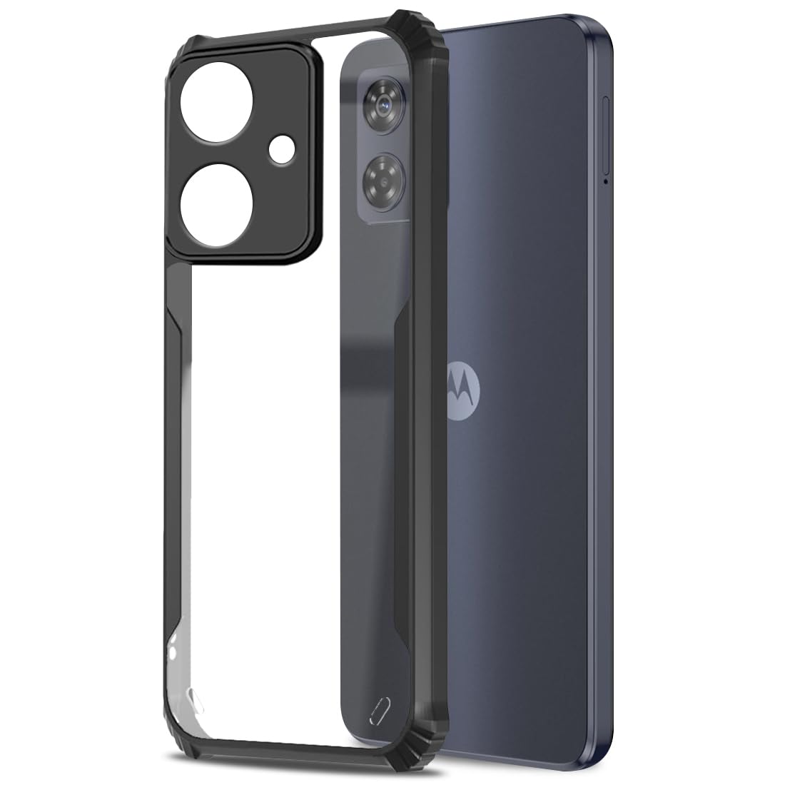 Moto Edge G54  5G Back Cover (Black Bumper)