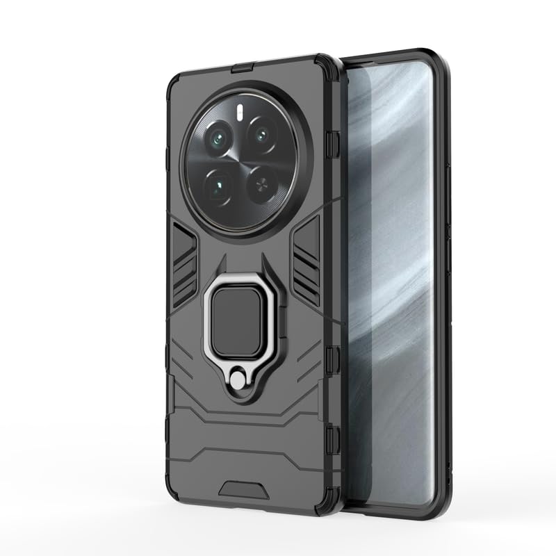 For Realme 12 Pro 5G Back Cover Case Hybrid Armor |Ring Holder Kickstand