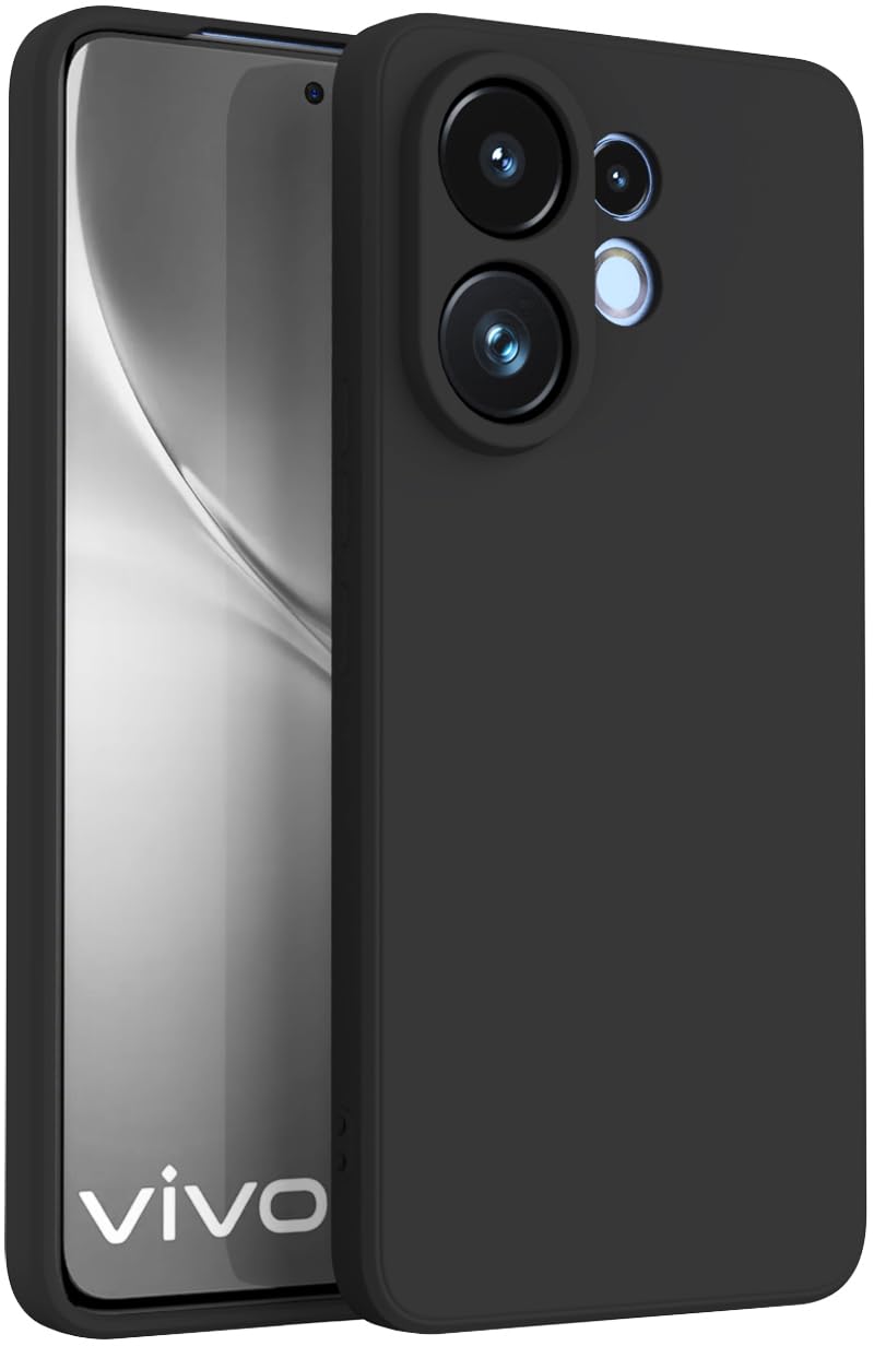 Vivo V60 5G / V60e 5G / Vivo T4 Pro 5G ( Black Silicone Cover)