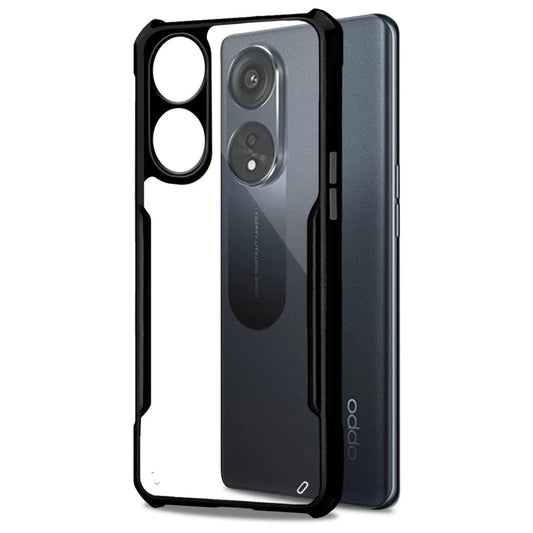 Oppo A98 Back Cover (Black Bumper)