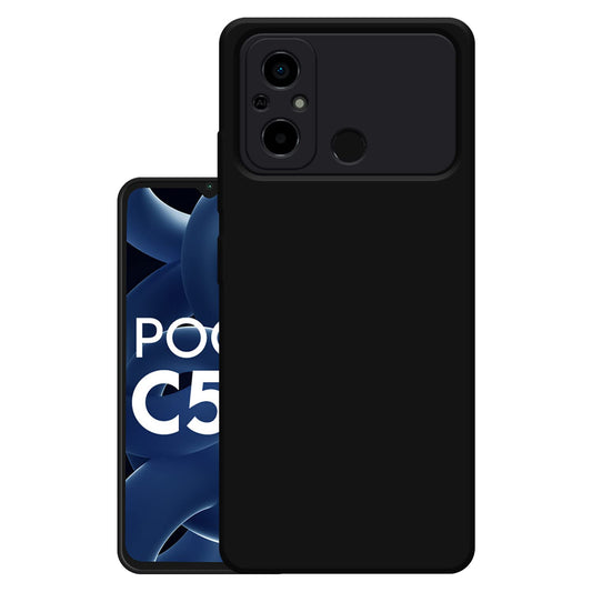 Poco C55 (Black Silicone Cover)