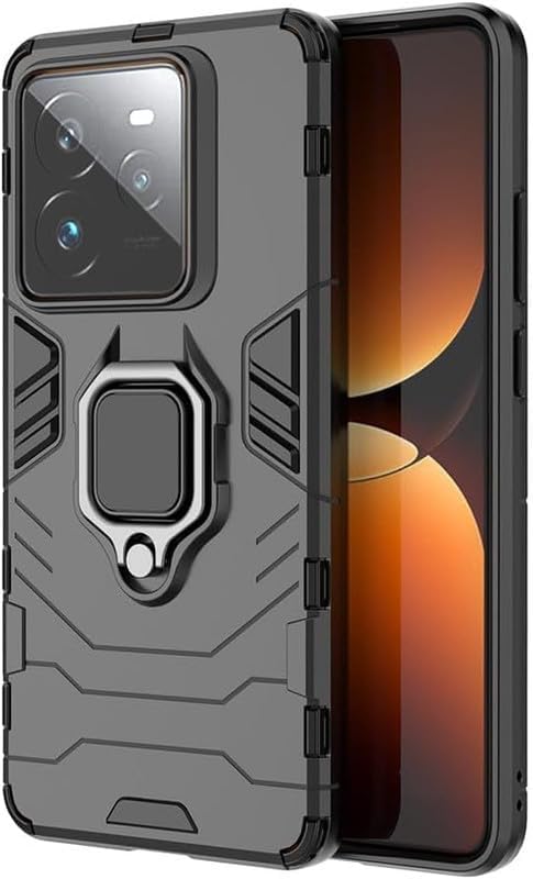 For Realme GT 7T Back Cover Case Hybrid Armor |Ring Holder Kickstand